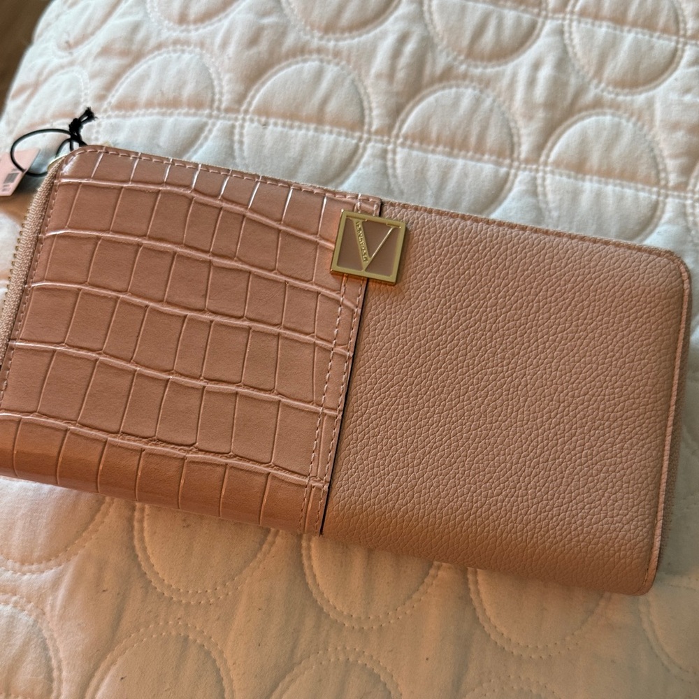 Victoria's Secret Blush and Tan Wallet